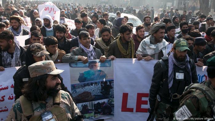 Afghanistan Kabul | Protest für Freigabe der eingefrorenen Geldmittel Afghanistan Kabul | Protest für Freigabe der eingefrorenen Geldmittel