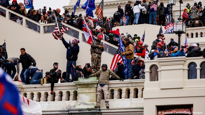 Trump-Unterstützer am 6. Januar am Kapitol 