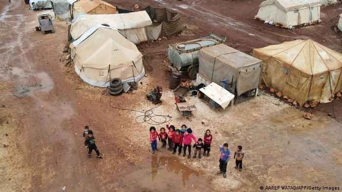 Syrien Kinder Flüchtlingslager Kafr Uruq