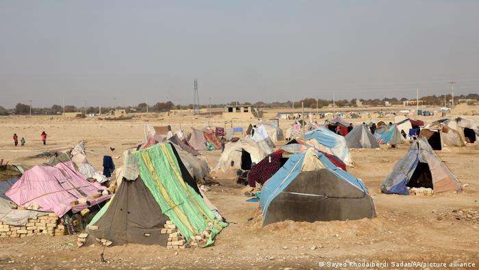 Zelte in einem Lager in Balch 