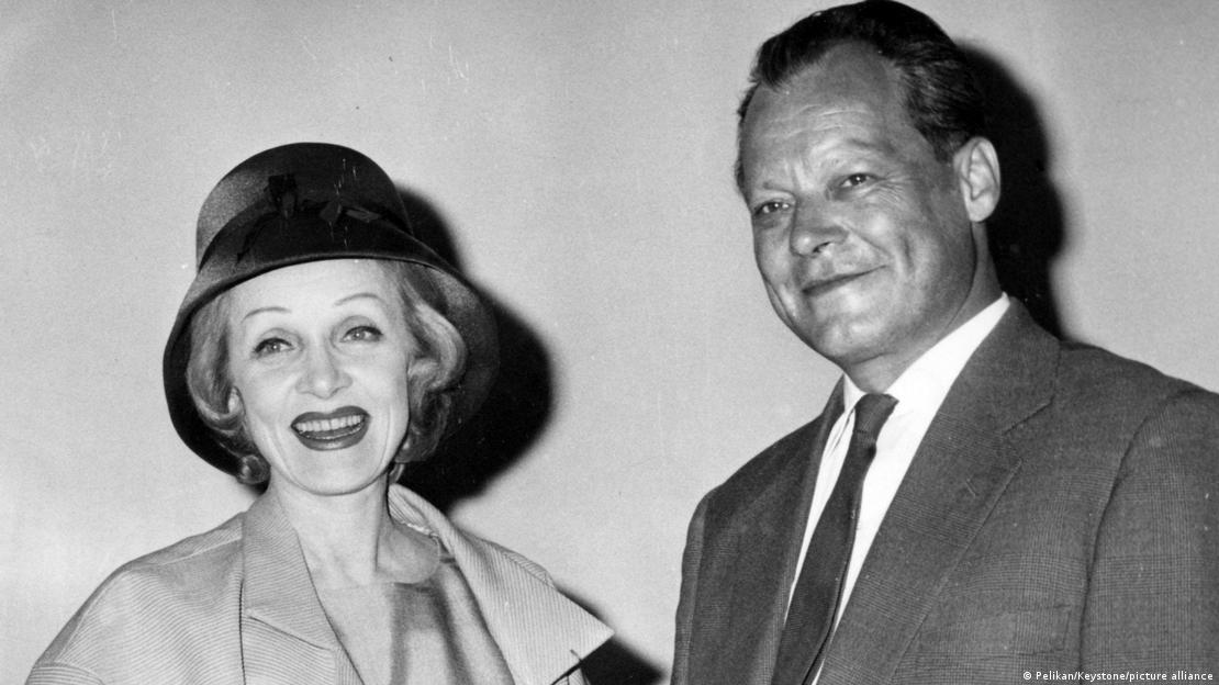 Marlene Dietrich e Willy Brandt