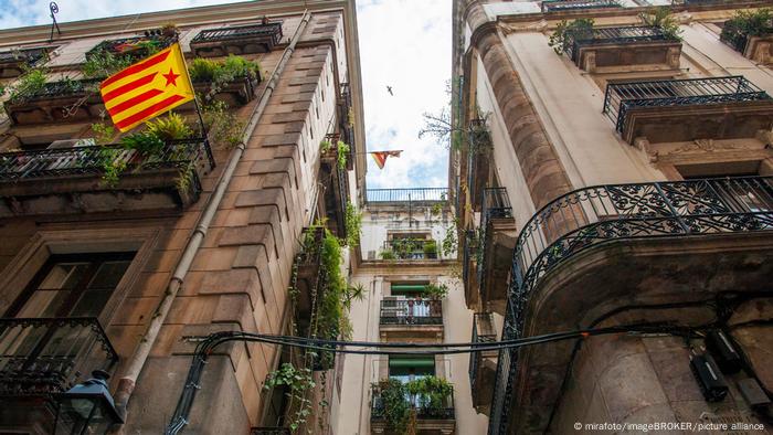 Edificios ornamentados en el Barrio Gótico de Barcelona