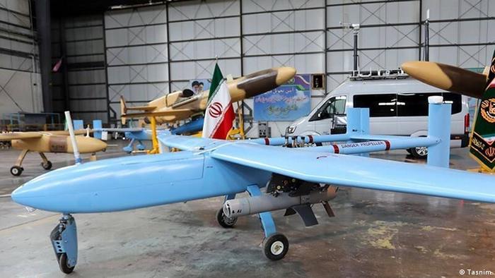 طائرة مسيرة إيرانية من طراز عبادي 3 (مصدر الصورة وكالة تسنيم الإيرانية)
