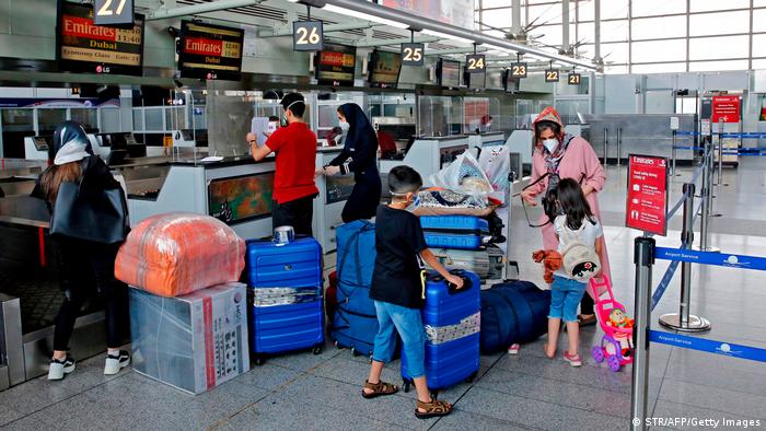 ایرانی‌ها در فرودگاه خمینی