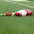 اللاعب الدنماركي كريستيان إريكسن الذي سقط مغشيا عليه خلال مباراة منتخب بلاده أمام المنتخب الفنلندي في يورو 2020 ((كوبنهاغن 12/6/2020) 