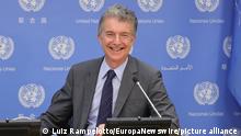 July 30, 2020, New York, NY, USA: United Nations, New York, USA, July 30, 2020 - Christoph Heusgen, Permanent Representative of Germany to the United Nations and President of the Security Council for the month of July Press Comference today at the UN Headquarters in New York..Photo: Luiz Rampelotto/EuropaNewswire..PHOTO CREDIT MANDATORY. (Credit Image: © Luiz Rampelotto/ZUMA Wire