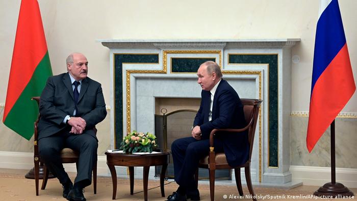 Treffen der Präsidenten von Russland und Belarus in St. Petersburg