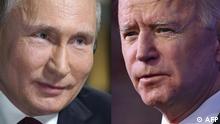 Vladímir Putin a Joe Biden: sanciones podrían llevar a la total ruptura de relaciones