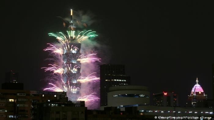 مراسم آغاز سال نو در تایپه در تایوان