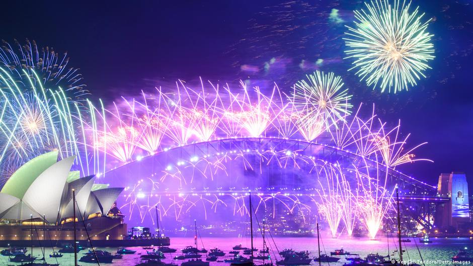Australien Sydney Neujahr Feiern