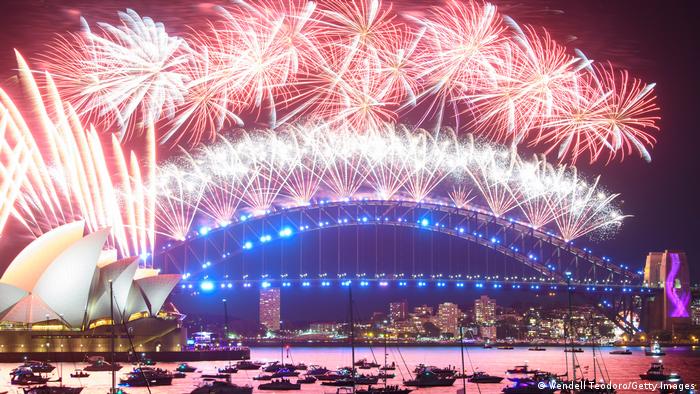 الاحتفال بقدوم 2022 في سيدني بأستراليا