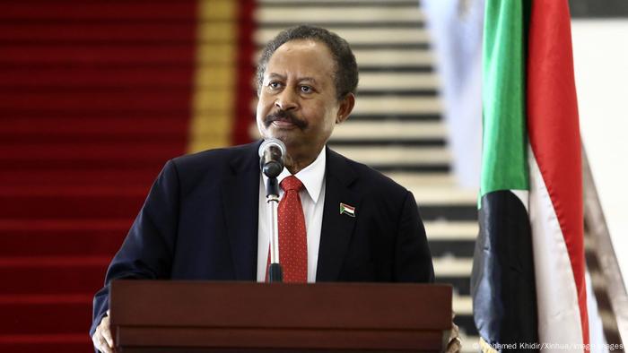 Sudan s Prime Minister Abdalla Hamdok at a press conference in Khartoum, Sudan, Aug. 15, 2020. 