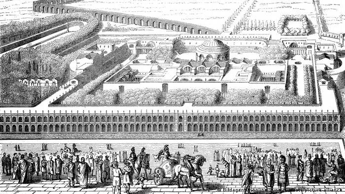 Termas de Caracalla, antiguas instalaciones de baño, Italia, alrededor del año 216 d.C.