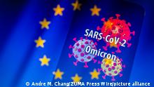 Вирусы на фоне флага ЕС