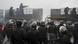 Riot police block a street to stop demonstrators during a protest in Almaty, Kazakhstan, Wednesday, Jan. 5, 2022. Riot police block a street to stop demonstrators during a protest in Almaty, Kazakhstan, Wednesday, Jan. 5, 2022.