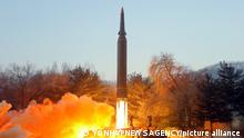Peluncuran rudal balistik Korea Utara pada 6 Januari 2022