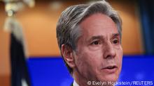 FILE PHOTO: U.S. Secretary of State Antony Blinken delivers year-end remarks for 2021 and answers questions from news media gathered at the U.S. State Department in Washington, U.S., December 21, 2021. REUTERS/Evelyn Hockstein/Pool/File Photo