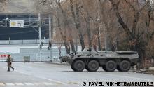 Kasachstan Almaty Militärsperre