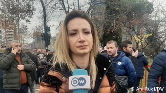 Albanien Tirana Demonstranten belagern Zentrale der Oppositionspartei