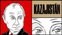 Karikatur En la mira de Putin bedeuted Im Visier Putins. Vladdo