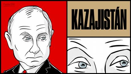 DW Karikatur En la mira de Putin bedeuted Im Visier Putins