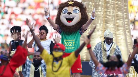 Cerimónia de abertura do CAN2021 nos Camarões, a 9 de janeiro de 2022