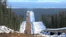 Trasse der Gaspipeline Power of Siberia