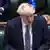 O primeiro-ministro do Reino Unido, Boris Johnson, durante sessão de perguntas no Parlamento britânico