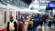 Passengers gather at Bremen's main rail station Passengers gather at Bremen's main rail station