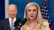 Federal Reserve official Lael Brainard speaks at an event; President Joe Biden is standing behind her Federal Reserve official Lael Brainard speaks at an event; President Joe Biden is standing behind her