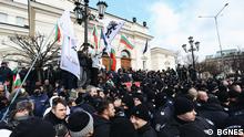12.01.2022 - Protest in Sofia der nationalistischen Partei „Vazrajdane“ gegen die Covid-Maßnahmen.
Foto: BGNES