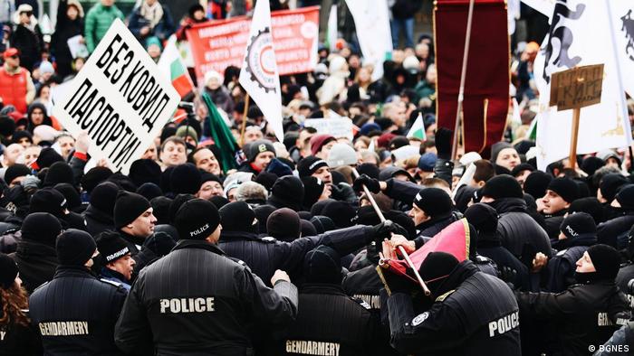 Bulgarien | Protest gegen Covid-Maßnahmen in Sofia