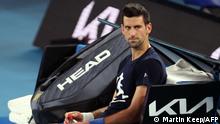 Australien Open 2022 Novak Djokovic absolviert Training