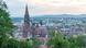 Panorama of Freiburg with the Minster in the foreground Panorama of Freiburg with the Minster in the foreground