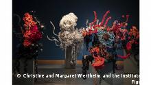 Crocheted ocean art to fight global warming