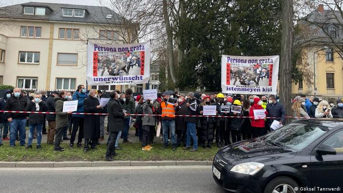 Protestoya çok sayıda kişi katıldı