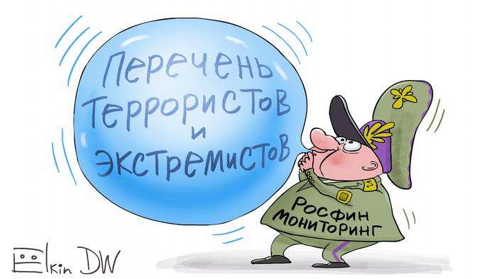 Caricature background Sergey Elkin |  Opposition