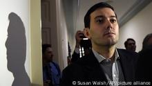 Martin Shkreli sale tras su comparecencia en el Capitolio en Washington ante el Comité de Supervisión y Reforma de la Cámara de Representantes, el 4 de febrero de 2016. 