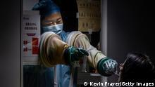 CHina | Coronavirus | Teststation in Peking