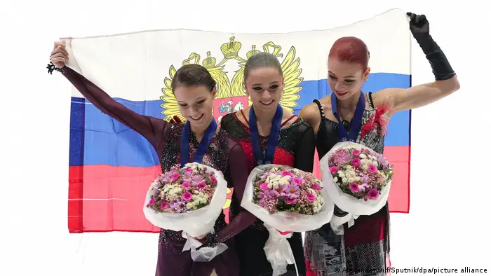 Tallin Eiskunstlauf EM Siegerehrung Damen
