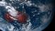 Imagen satelital del 15 de enero: a la derecha de Australia se puede ver la erupción volcánica en el borde de la imagen. Imagen satelital del 15 de enero: a la derecha de Australia se puede ver la erupción volcánica en el borde de la imagen.
