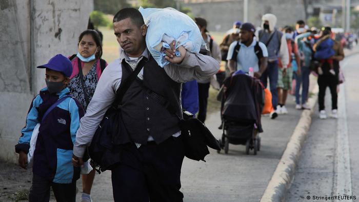 Honduras San Pedro Sula | Migranten auf dem Weg Richtung USA