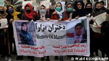 Decenas de mujeres protestan en Kabul contra los talibanes