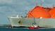 An LNG tanker in Rotterdam port An LNG tanker in Rotterdam port