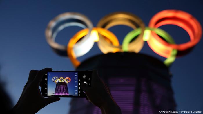 China Peking | Logo der Olympischen Spiele