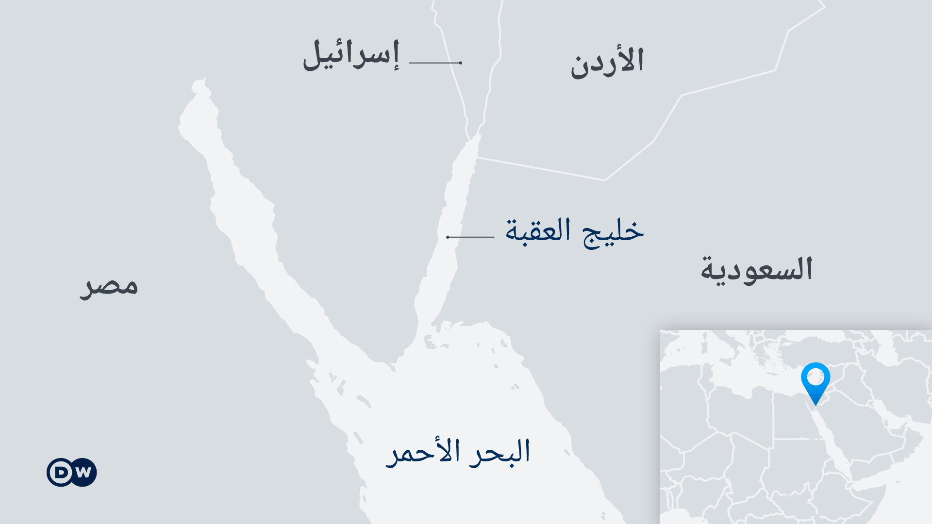 Infografik Karte Golf von Akaba AR
