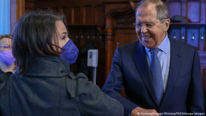Russland Moskau | Außenministerin Annalena Baerbock trifft Sergej Lawrow 