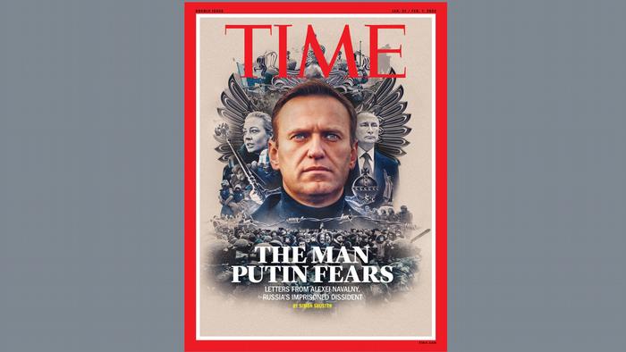 Обложка журнала Time с портретом Навального и надписью Человек, которого боится Путин. Февраль 2022 года Обложка журнала Time с портретом Навального и надписью Человек, которого боится Путин. Февраль 2022 года
