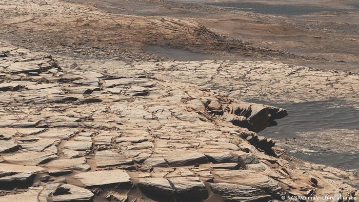 Parte del paisaje marciano donde se tomaron muestras.