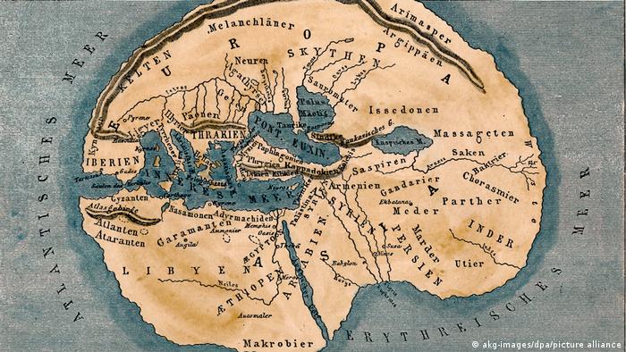 Grčka karta svijeta po Herodotu: Skiti su živjeli na području današnje Ukrajine i južne Rusije